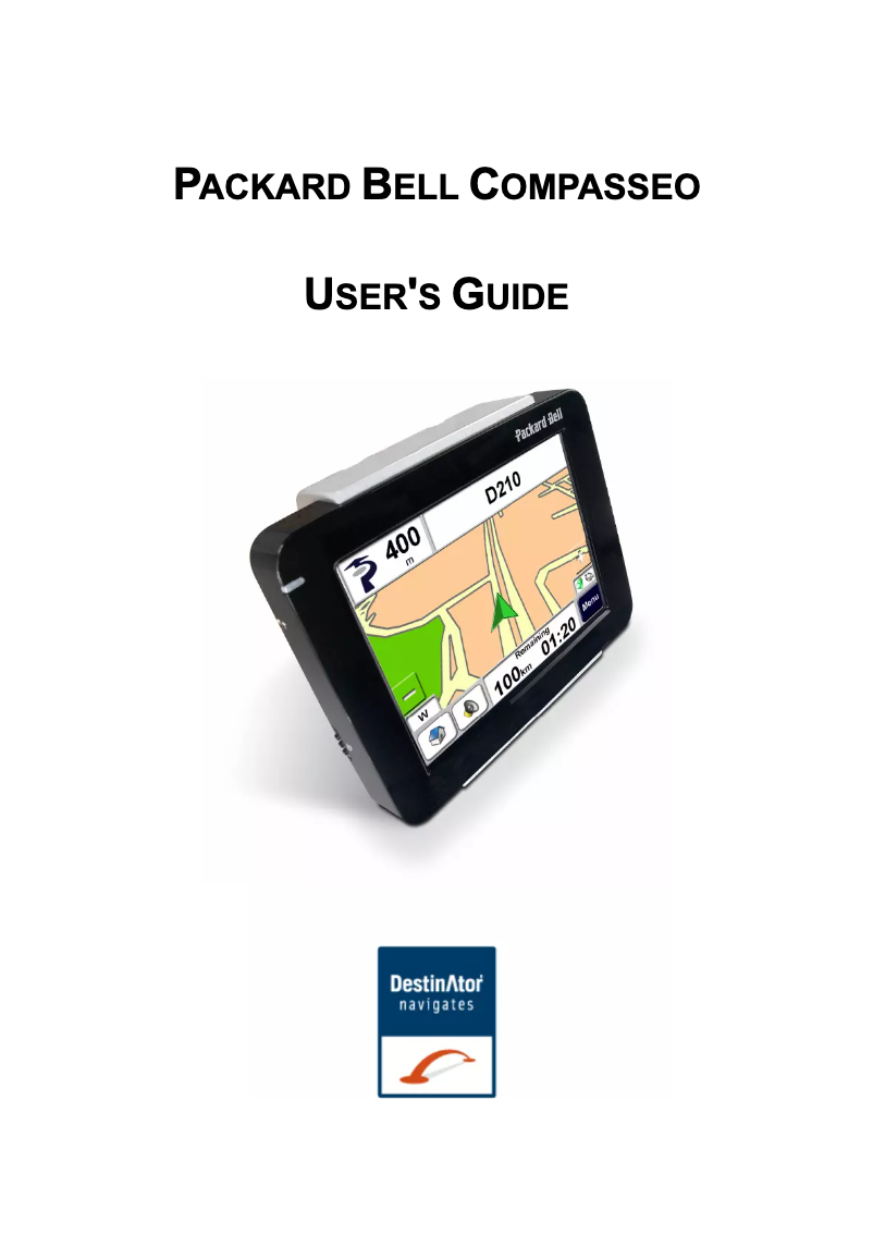 Page 1 de la notice Manuel utilisateur Packard Bell Compasseo 500