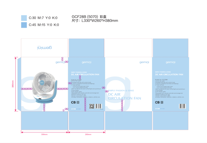Page 1 de la notice Manuel utilisateur Gemini GCF28B