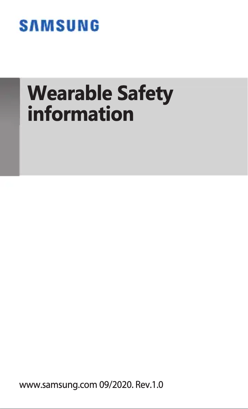 Page 1 de la notice Instructions de sécurité Samsung Galaxy Buds Pro