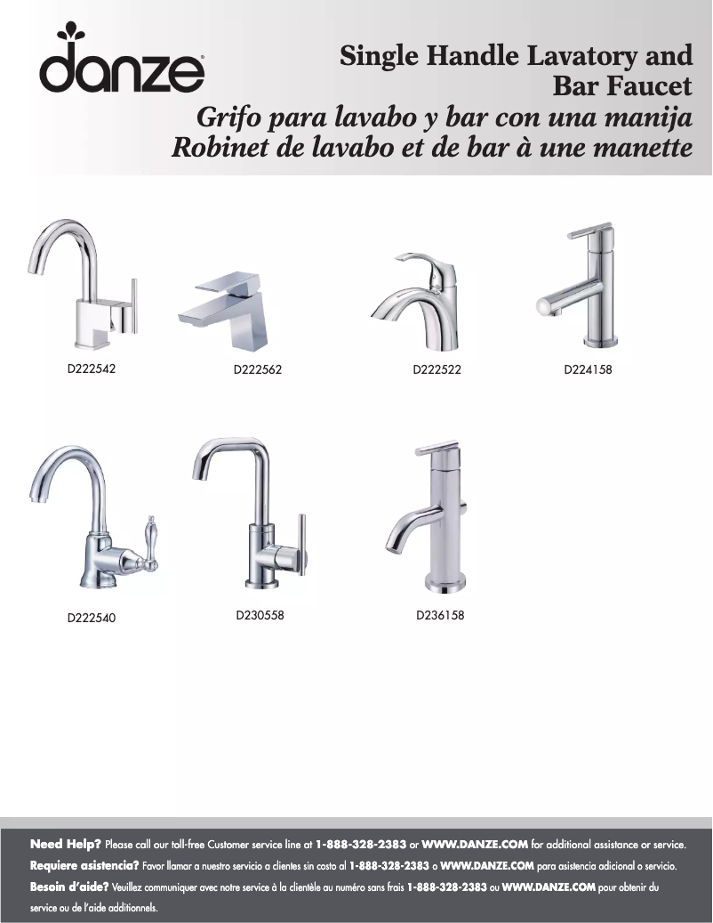 Página 1 del manual Manual de usuario Danze D224158