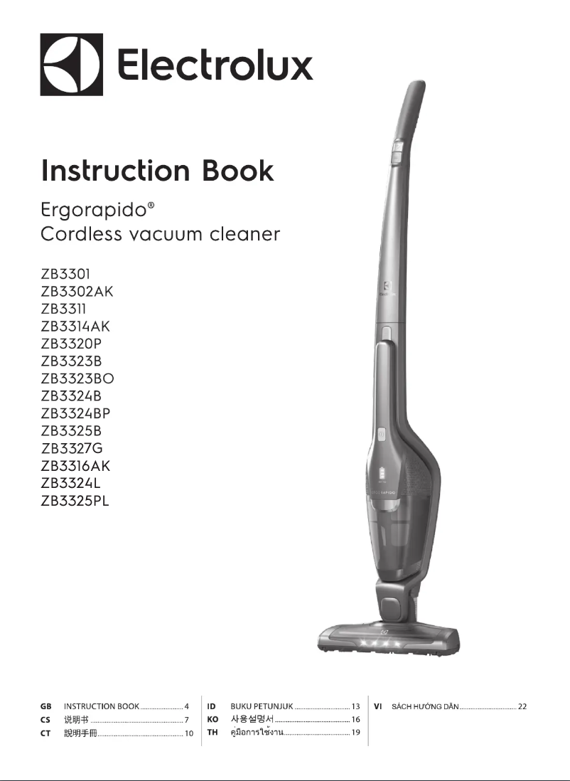 Página 1 del manual Manual de usuario Electrolux Ergorapido ZB3314AK