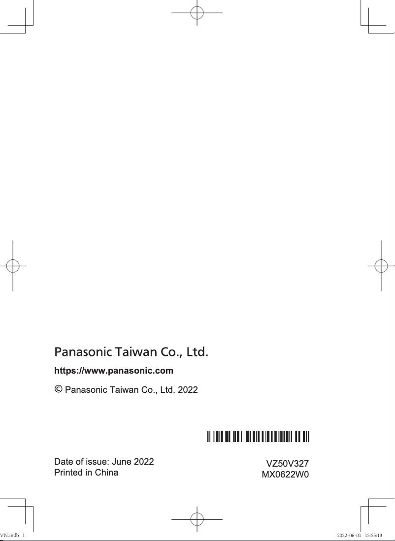 Page 1 de la notice Manuel utilisateur Panasonic MX-XP103