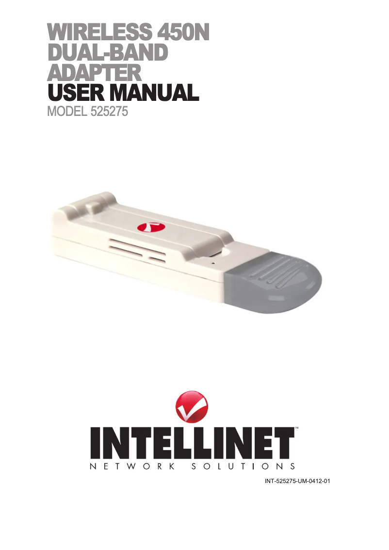 Page 1 de la notice Manuel utilisateur Intellinet 525275
