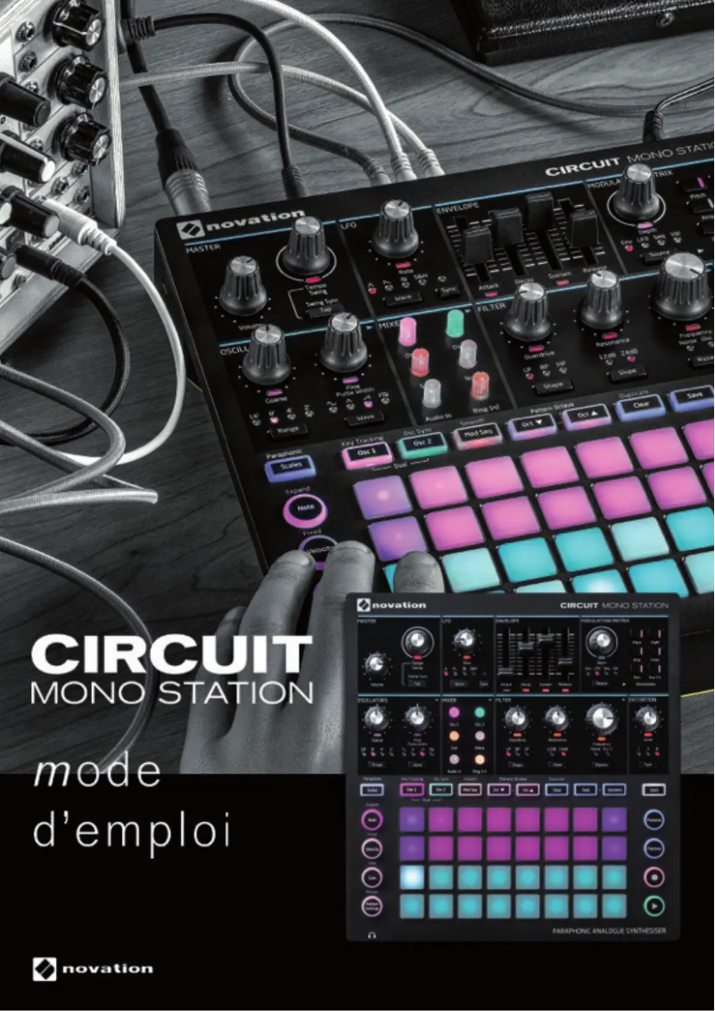 Page 1 de la notice Manuel utilisateur Novation Circuit Mono Station