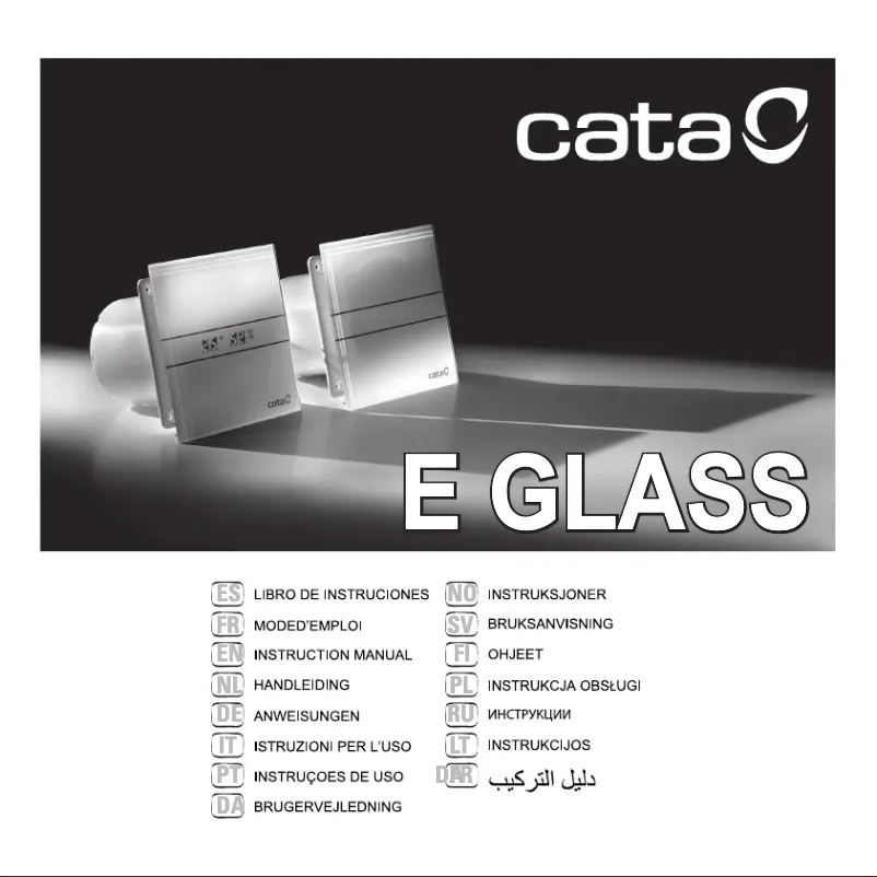 Page 1 of the manual User Manual CATA E-100 G