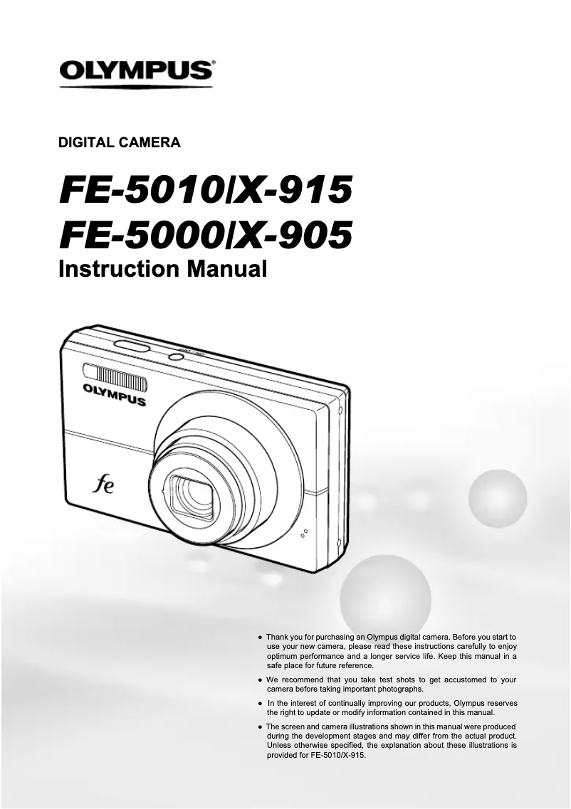 Página 1 del manual Manual de usuario Olympus X-915