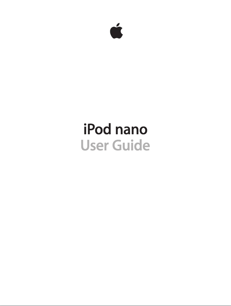 Page 1 de la notice Manuel utilisateur Apple iPod Nano 7th generation