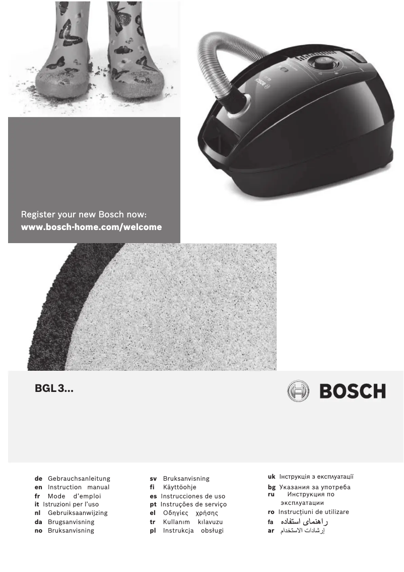 Page 1 de la notice Manuel utilisateur Bosch BGL3A234