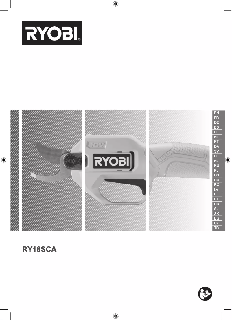 Page 1 de la notice Manuel utilisateur RYOBI One+ RY18SCA