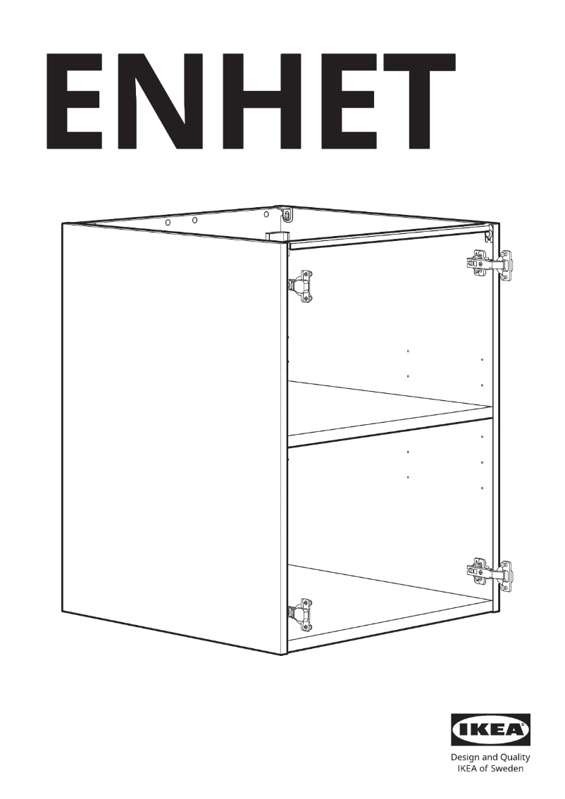 Page 1 de la notice Manuel utilisateur Ikea ENHET 205.144.33