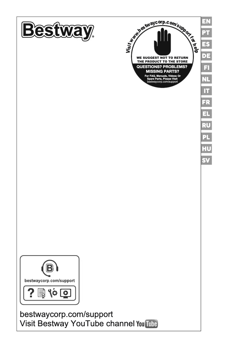 Page 1 de la notice Manuel utilisateur Bestway Hydrium 56668