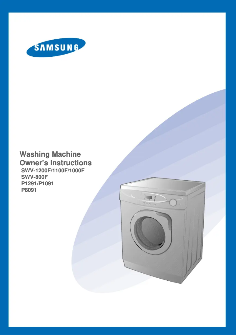 Página 1 del manual Manual de usuario Samsung SWV-1100f