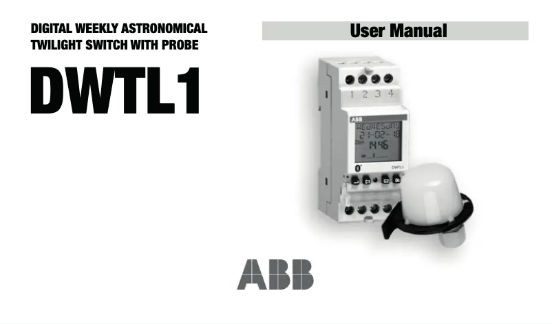 Page 1 de la notice Manuel utilisateur ABB DWS