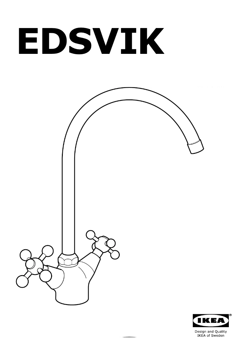 Page 1 de la notice Mode d'emploi Ikea EDSVIK