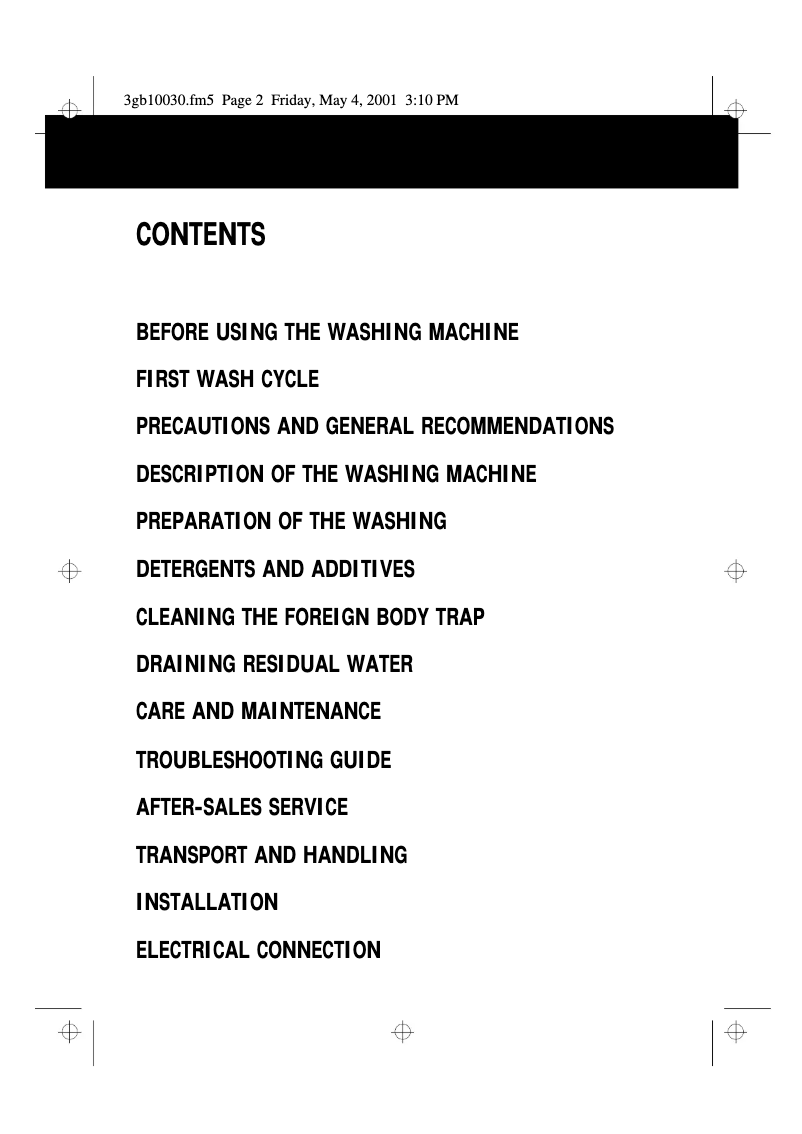 Página 1 del manual Manual de usuario Whirlpool AWT 2259E