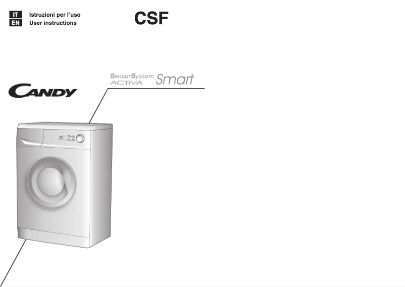 Página 1 del manual Manual de usuario Candy CS F105-01S