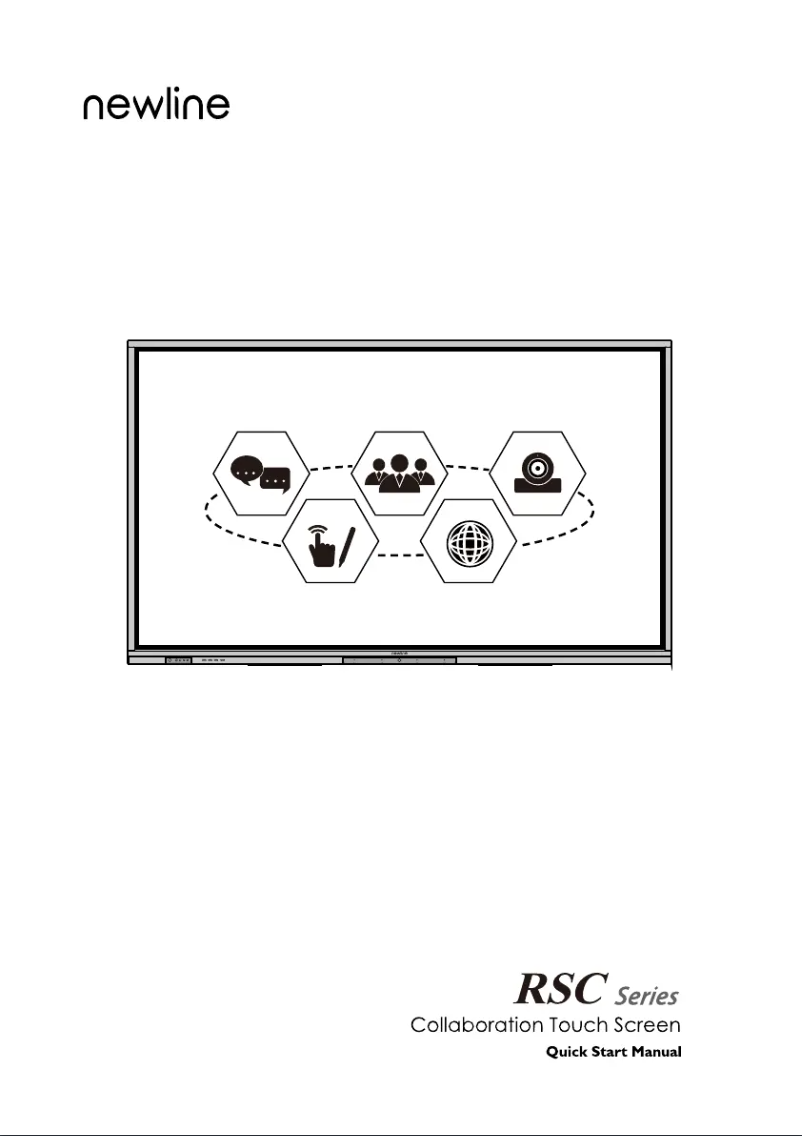 Page 1 de la notice Manuel utilisateur Newline TT-8619RSC