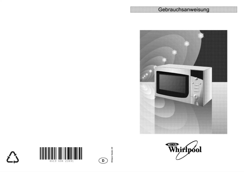 Página 1 del manual Manual de usuario Whirlpool MT 254/1