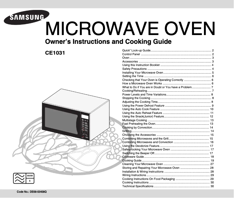Página 1 del manual Manual de usuario Samsung CM1031-B