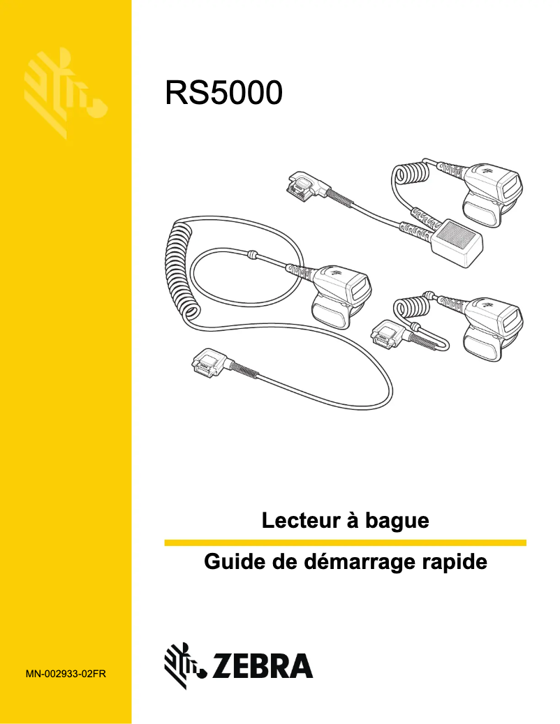 Page 1 de la notice Manuel utilisateur Zebra RS5000