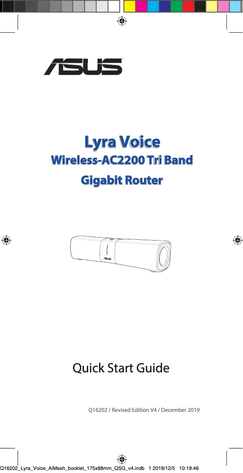 Page 1 de la notice Manuel utilisateur Asus Lyra Voice