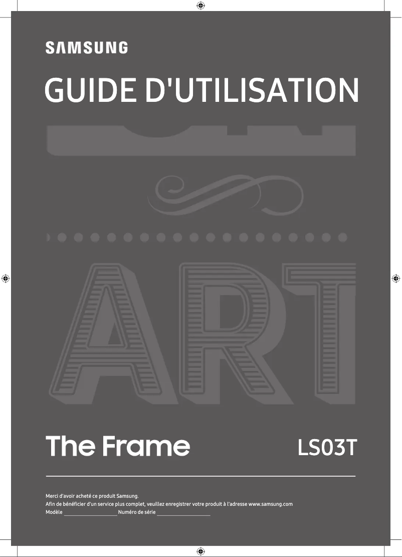 Page 1 de la notice Manuel utilisateur Samsung QA55LS03TAK