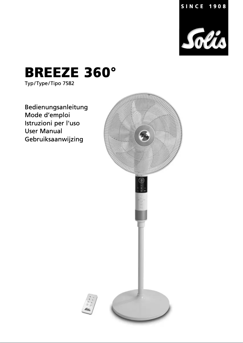 Página 1 del manual Manual de usuario Solis Breeze 360 7582