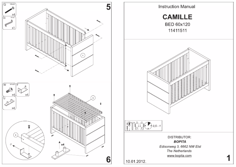 Página 1 del manual Manual de usuario Bopita Camille