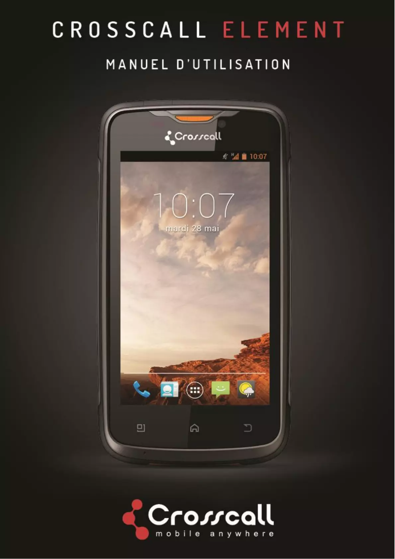 Page 1 de la notice Manuel utilisateur Crosscall Element