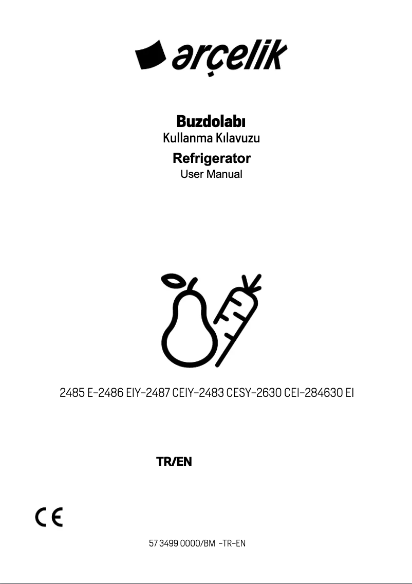 Page 1 de la notice Manuel utilisateur Arçelik 284630 EI