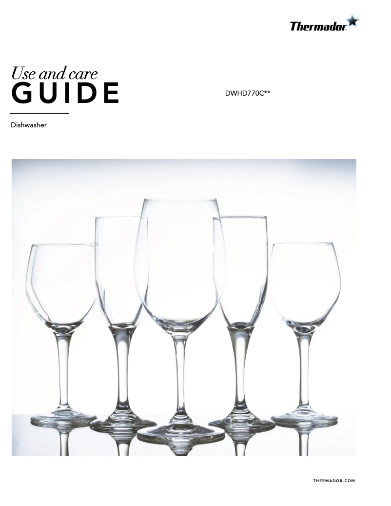 Page 1 de la notice Manuel utilisateur Thermador DWHD770CFP