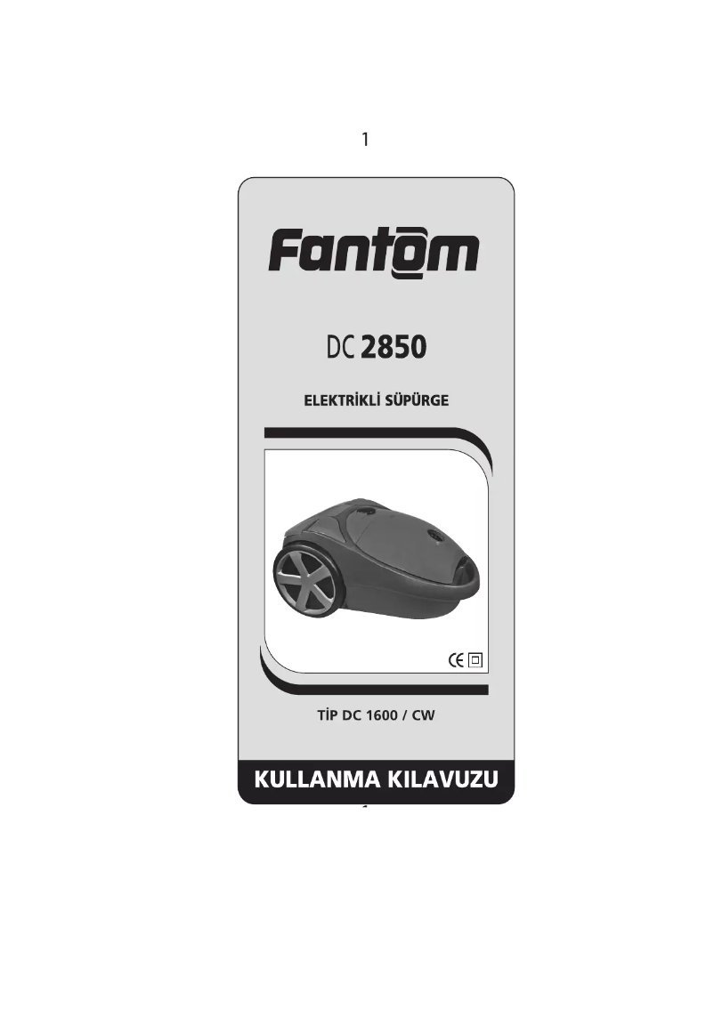 Página 1 del manual Manual de usuario Fantom DC 2850