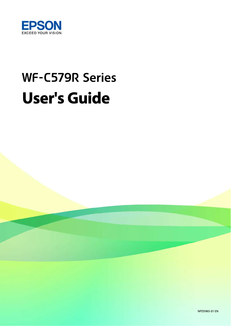 Página 1 del manual Manual de usuario Epson WorkForce Pro WF-C579RD2TWF