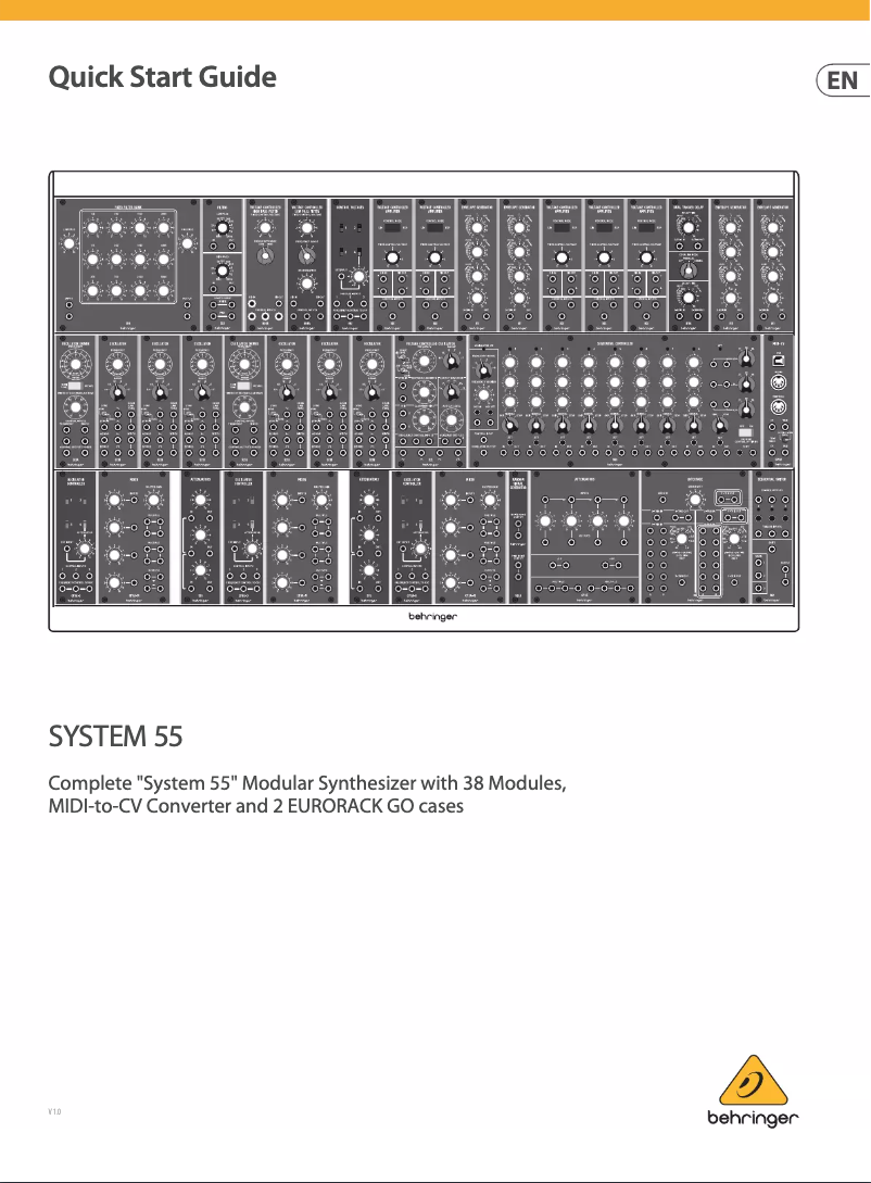Página 1 del manual Manual de usuario Behringer System 55