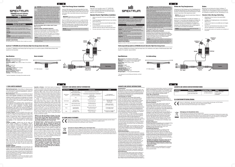 Página 1 del manual Manual de usuario Spektrum SPMA9605