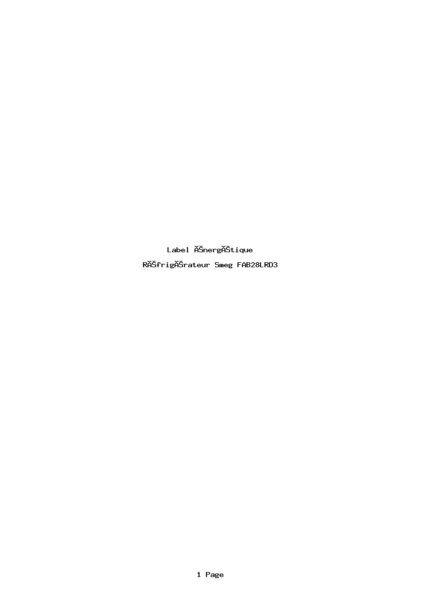 Image de la première page du manuel de l'appareil FAB28LRD3