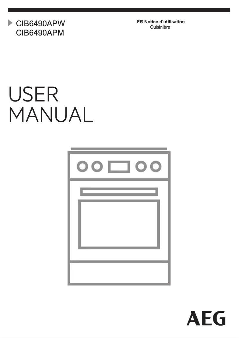 Page 1 de la notice Manuel utilisateur AEG CIB6490APW