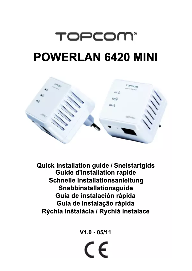 Page 1 de la notice Manuel utilisateur Topcom Powerlan 6420 Mini