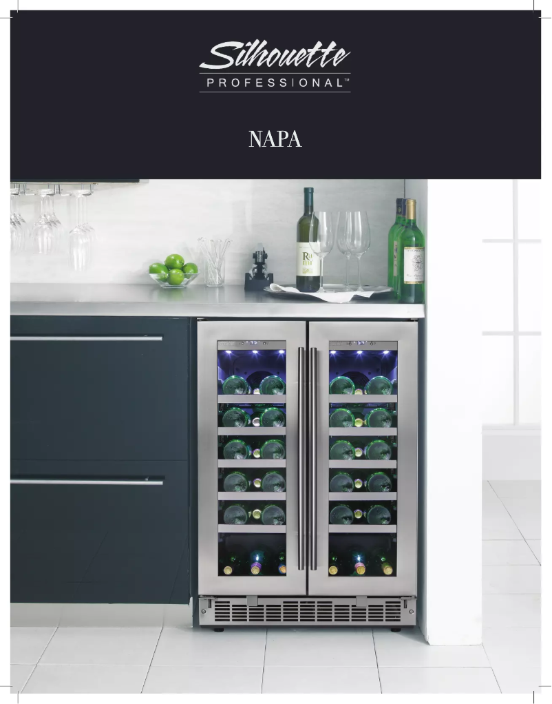 Page 1 de la notice Mode d'emploi Danby Silhouette DWC047D1BSSPR