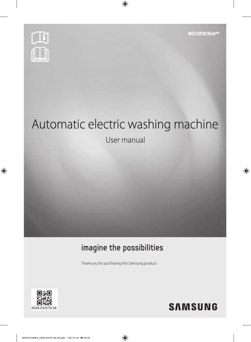 Página 1 del manual Manual de usuario Samsung WD10F9C9U4XH