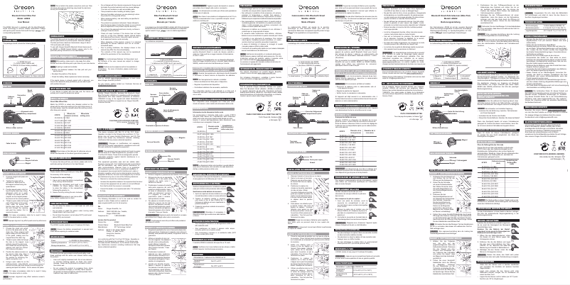 Page 1 de la notice Manuel utilisateur Oregon Scientific AD262