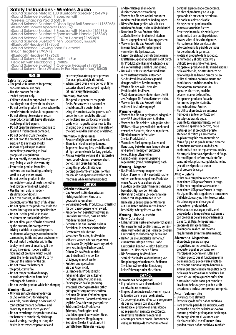 Page 1 de la notice Manuel utilisateur Manhattan 165051