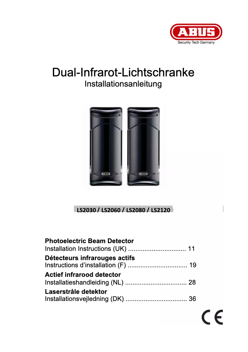 Page 1 de la notice Mode d'emploi Abus LS2120