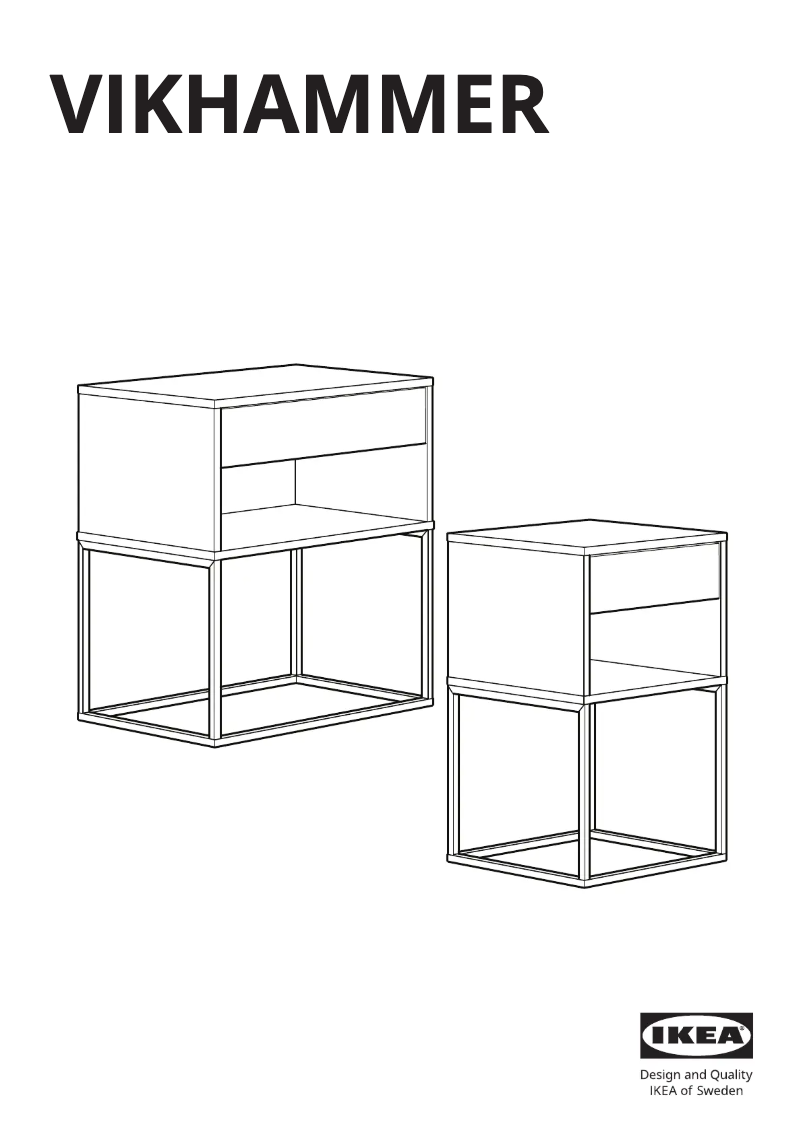 Page 1 de la notice Manuel utilisateur Ikea VIKHAMMER 903.889.78