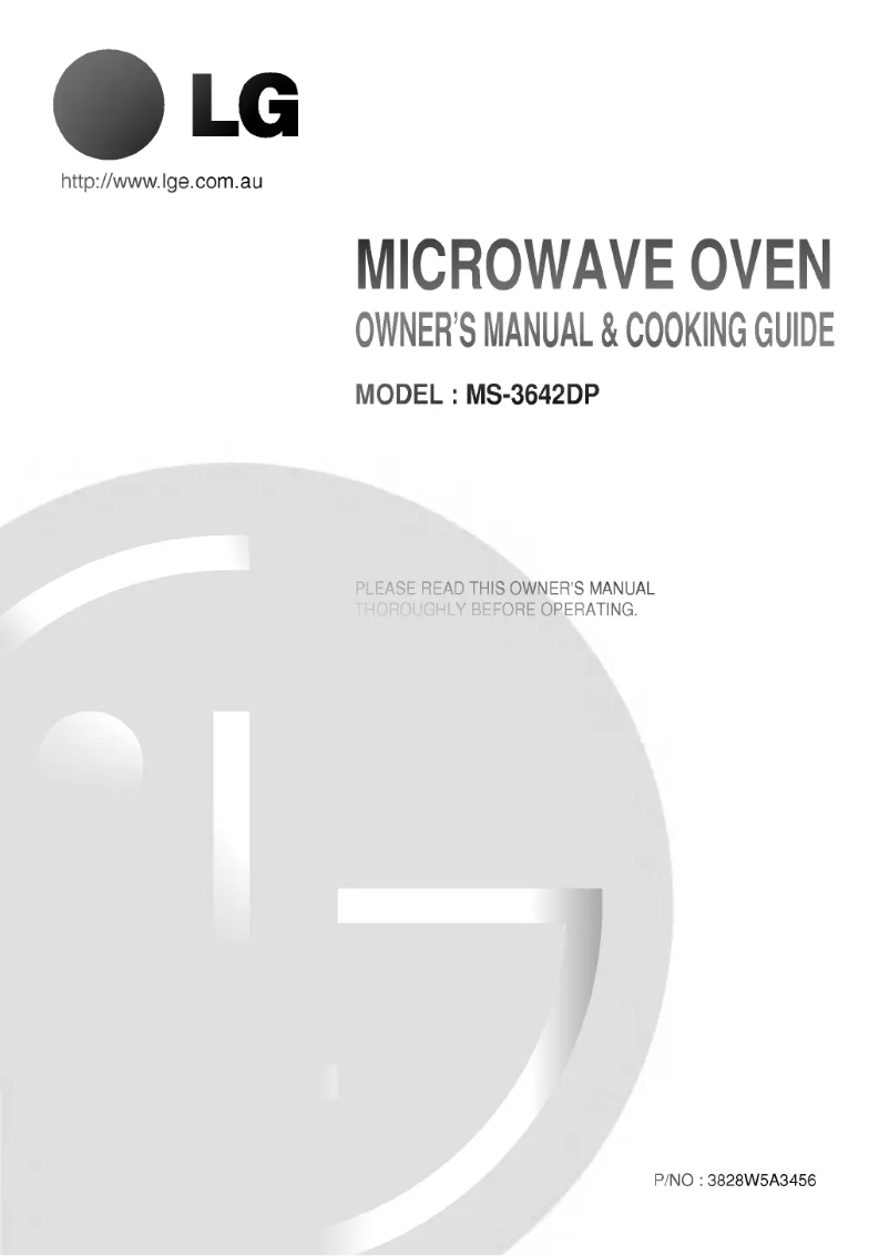 Page 1 de la notice Manuel utilisateur LG MS-3642DP