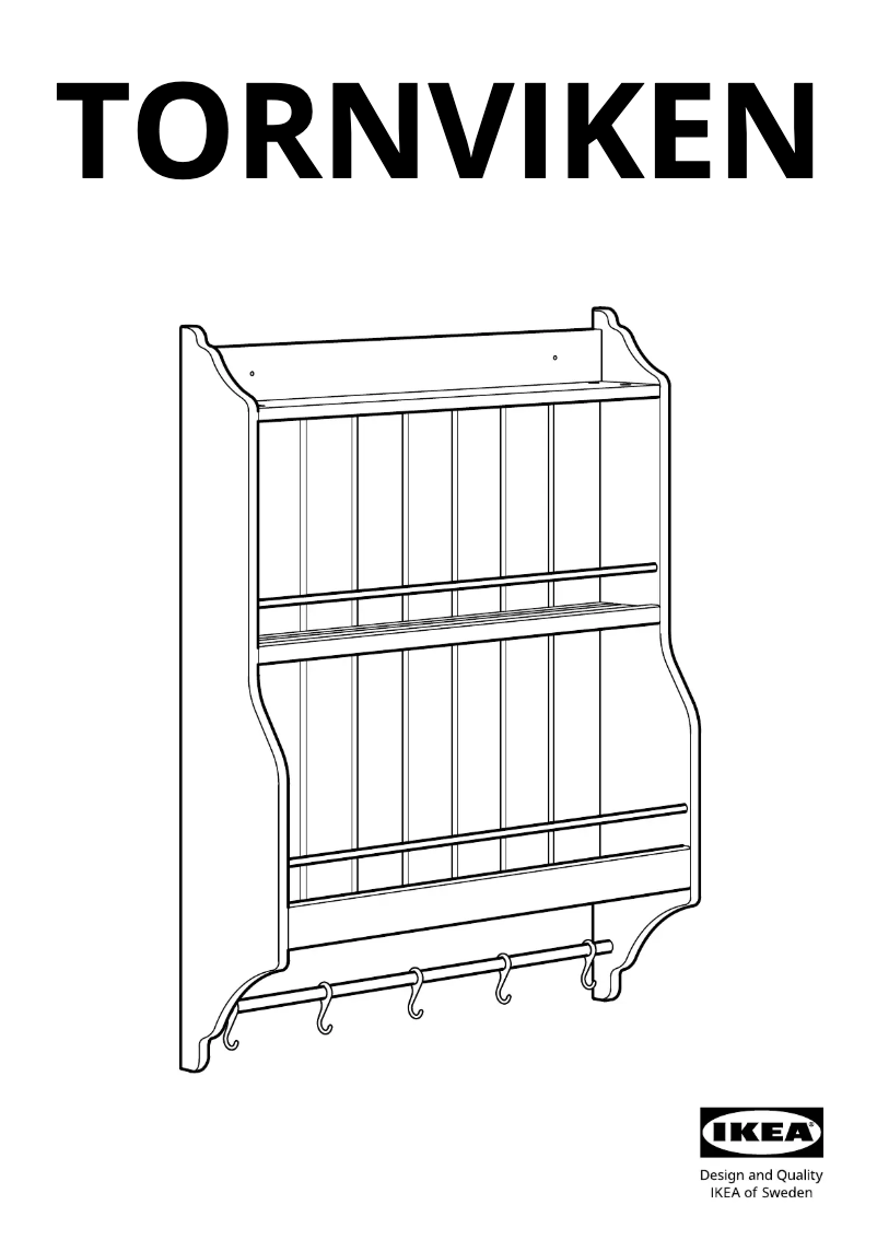 Page 1 de la notice Manuel utilisateur Ikea TORNVIKEN 603.916.56