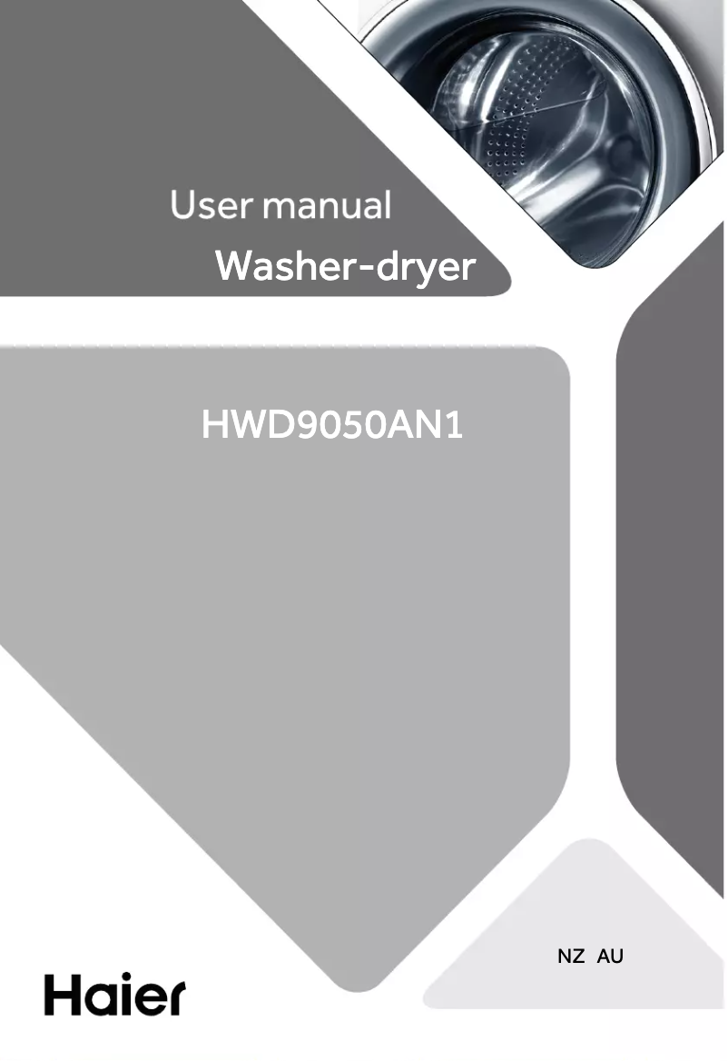 Página 1 del manual Manual de usuario Haier HWD9050AN1