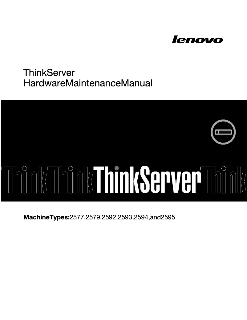 Page 1 de la notice Manuel utilisateur Lenovo ThinkServer RD630