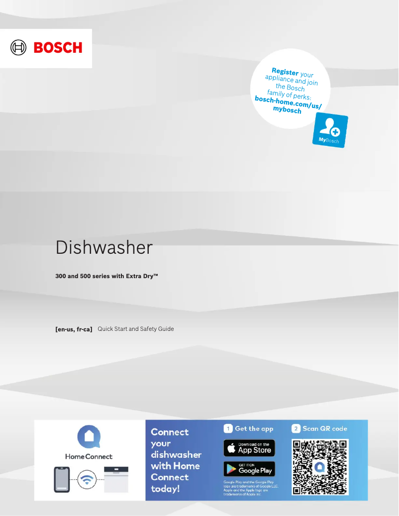 Page 1 de la notice Manuel utilisateur Bosch SHE43C75N