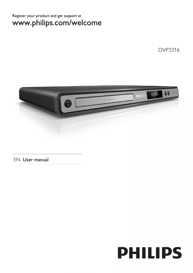 Page n°1 - Manuel utilisateur Philips DVP3316